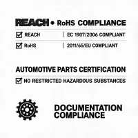 REACH and RoHS compliance badge