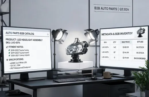 E-commerce automotive lighting catalog team